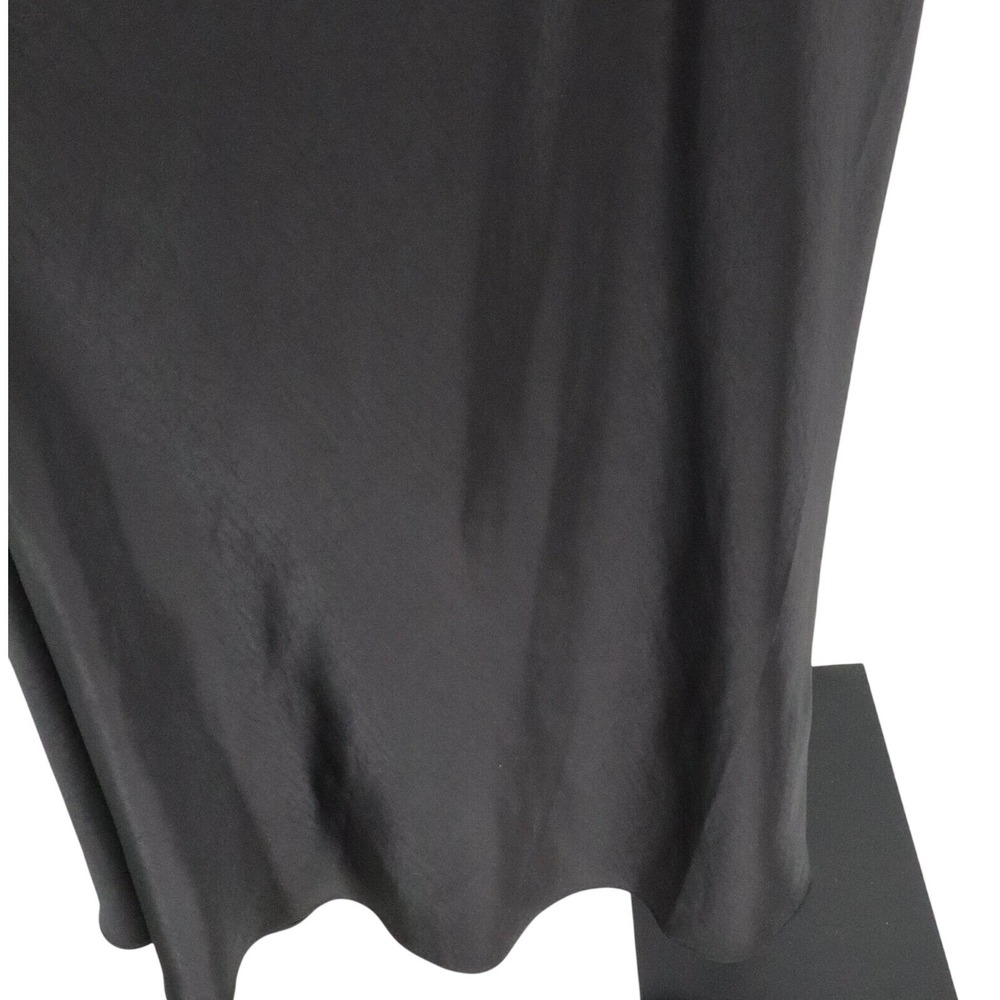 Rachel Gilbert Ryder Black Satin Cutout Tie Waist Maxi Evening Skirt Size 6 - Picture 5 of 9